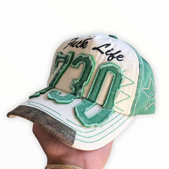 Asspizza Green Fuck Life730 Hat